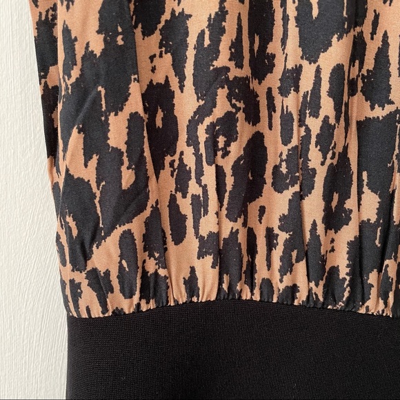Ganni Syrah Leopard Blouson Mini Dress - Picture 9 of 12
